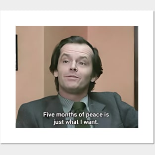 five months of peace Posters and Art